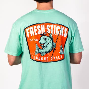 Fresh Sticks Caught Daily Lacrosse Tee