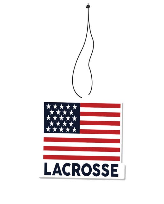 3 Piece Lacrosse Car Freshener - USA