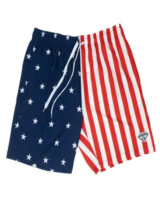 swim dodge USA lacrosse short front view