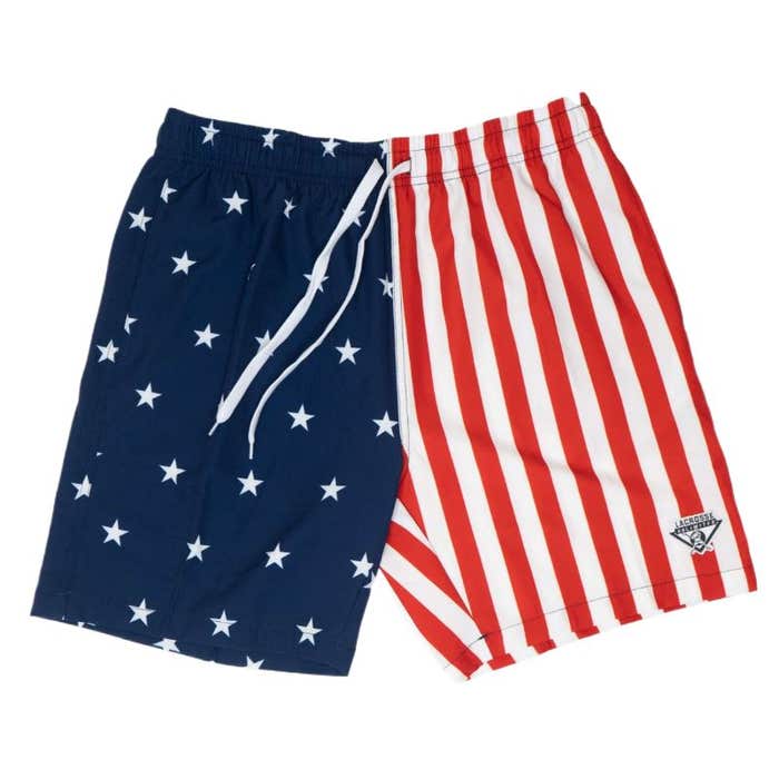 swim dodge USA lacrosse short front view
