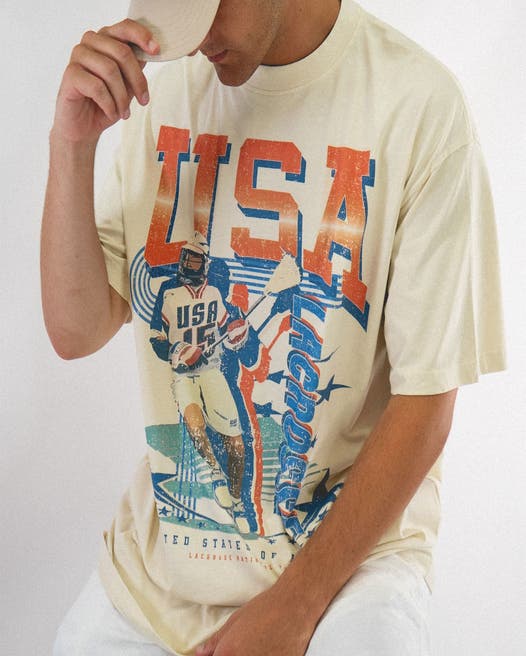 USA Vintage Lacrosse Tee