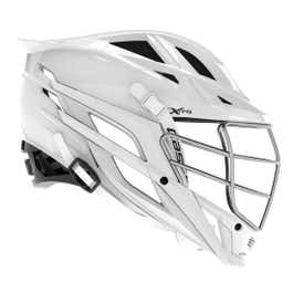 Cascade XRS Youth Lacrosse Helmet (White Shell/Chrome Facemask)