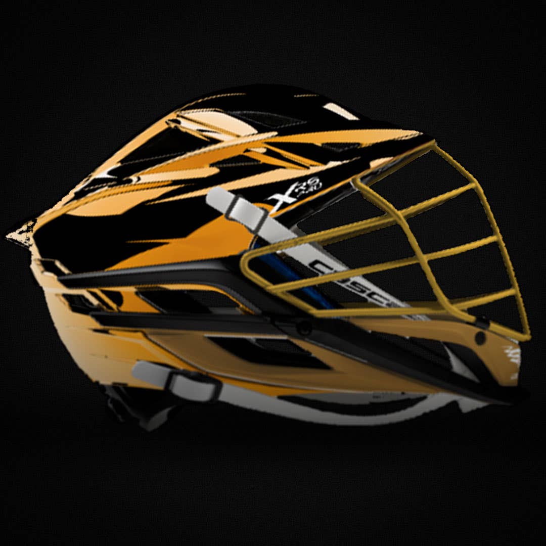 complete lacrosse stick with strung head