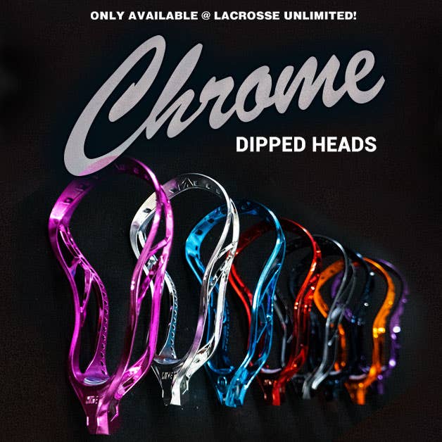 Lacrosse Unlimited Chrome Dyed Unstrung Lacrosse Heads