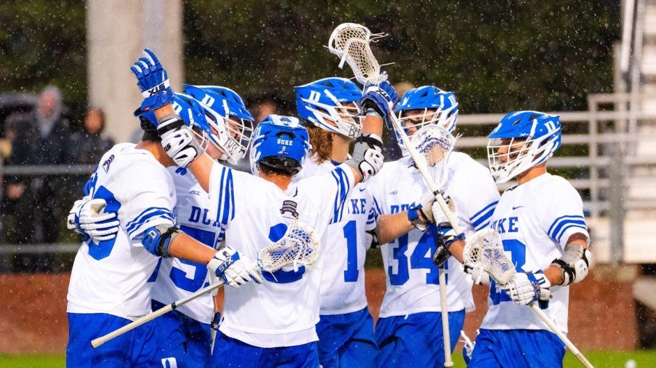 Duke Blue Devils Lacrosse team celebrating