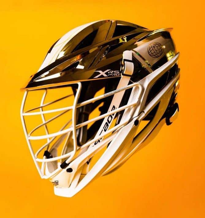 Gold Custom XRS Lacrosse Helmet